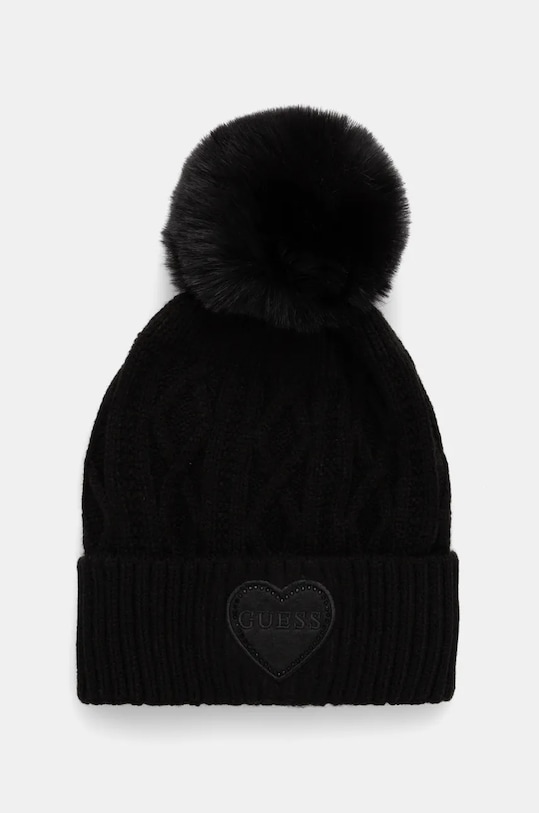 Guess czapka dziecięca aplikacja czarny J4BZ00.Z2QP0.9BYH