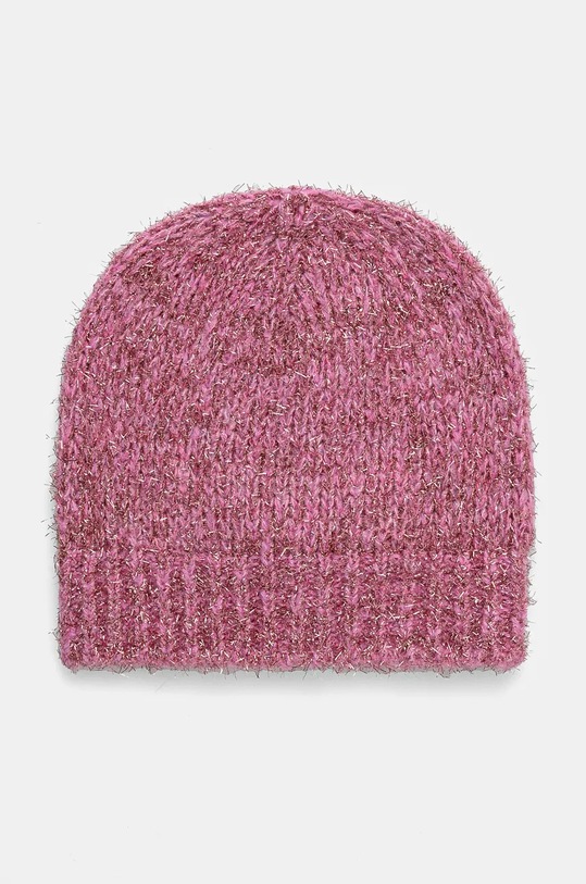 United Colors of Benetton caciula din lana pentru copii cu modele roz 116GCA013.G.Seasonal