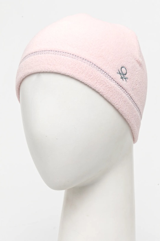 Dziewczynka United Colors of Benetton czapka dziecięca 6U87GA01A.G.P.Seasonal różowy