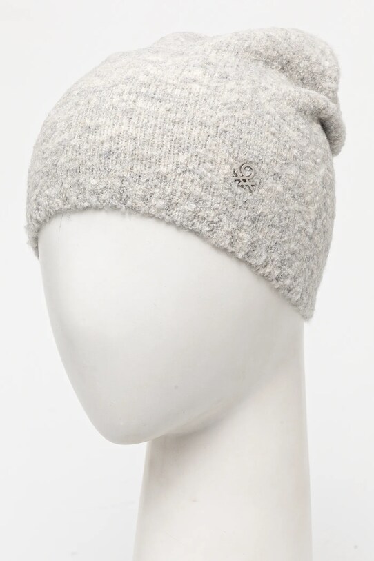 Dziewczynka United Colors of Benetton czapka z domieszką wełny dziecięca 6RILCA02A.G.Seasonal szary
