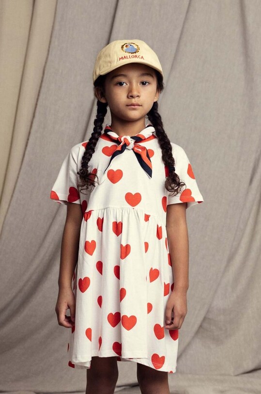 Chłopiec Mini Rodini czapka z daszkiem bawełniana dziecięca Parrot 2466510023 żółty