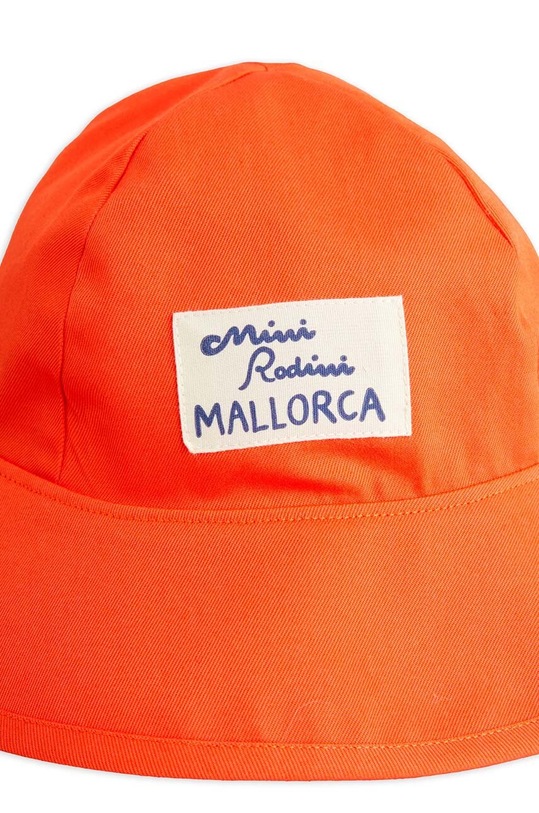Mini Rodini kapelusz bawełniany dziecięcy Mallorca pomarańczowy 2466510242