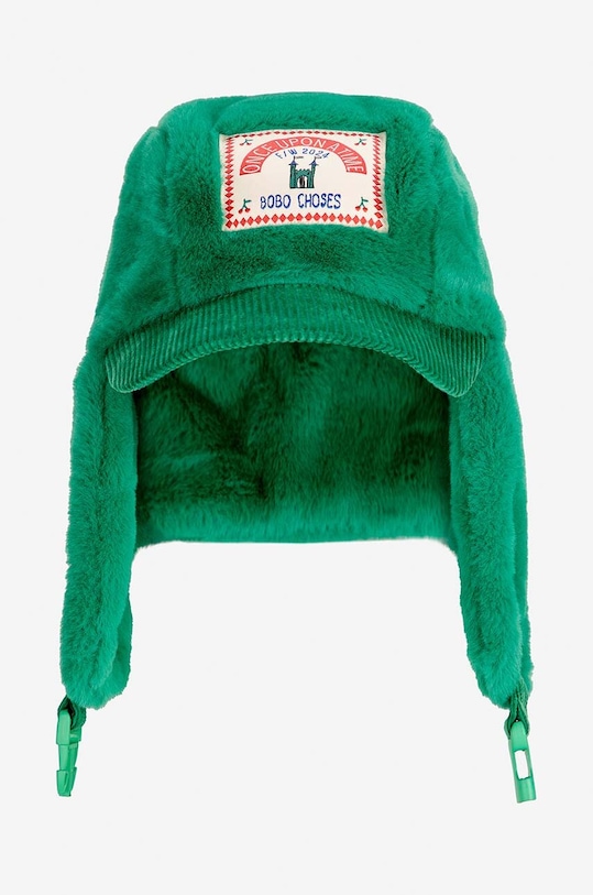 Dětská čepice Bobo Choses 224AI037 zelená AW24