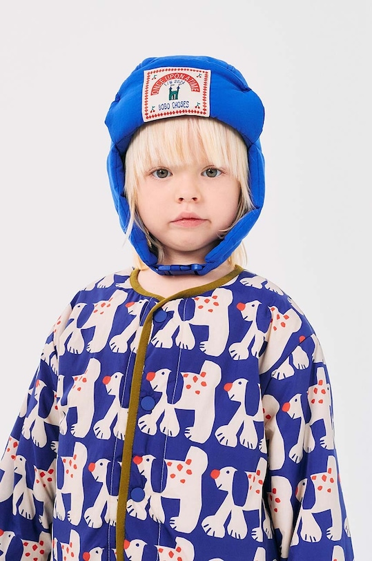 Bobo Choses czapka dziecięca aplikacja niebieski 224AI038