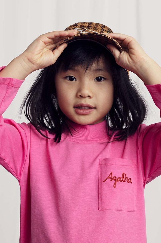 Mini Rodini șapcă din bumbac pentru copii Dog galben 2476510513