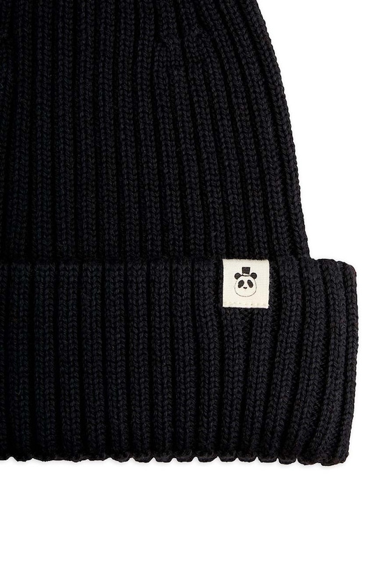 Detská bavlnená čiapka Mini Rodini 2476510999 čierna AW24