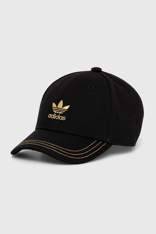 Detská bavlnená šiltovka adidas Originals BASEBALL CAP bavlna čierna IY6692