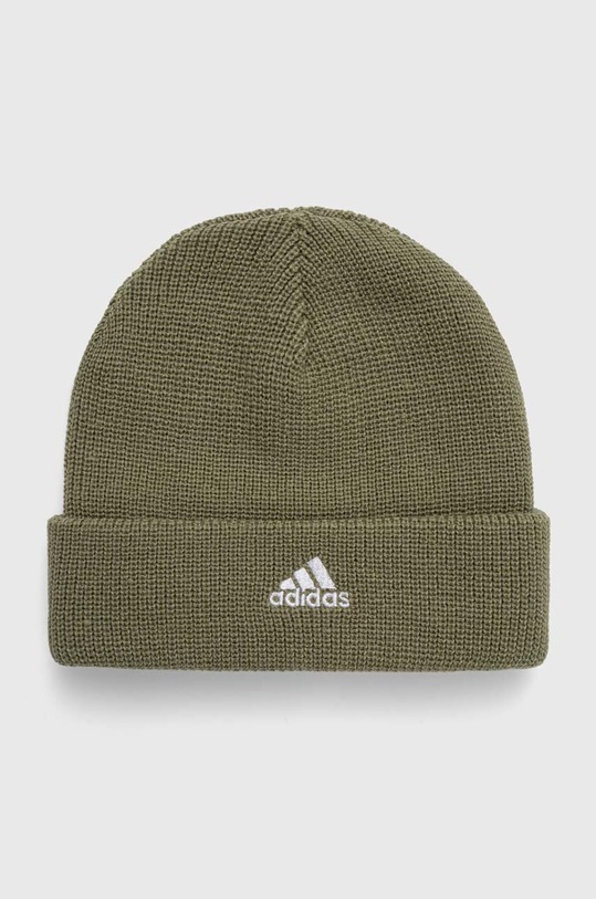 Detská čiapka adidas Performance stredne hrubá zelená IY7844
