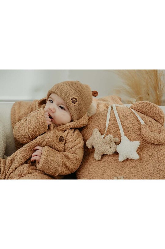 Дитяча шапка з домішкою вовни Jamiks ALPER ALPER.NAK.gl.JZH055 коричневий AW24
