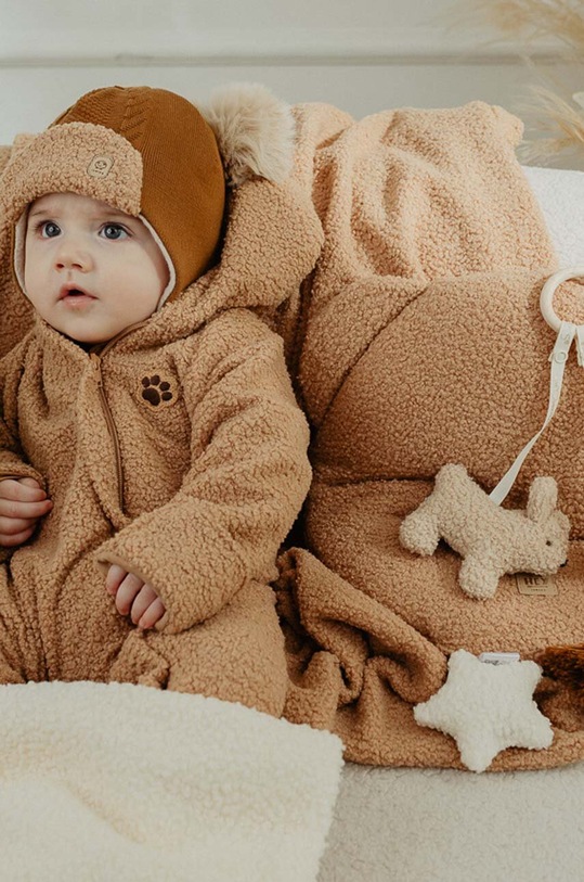 Dětská čepice Jamiks MARINEL hnědá MARINEL.NAK.gl.JZH290