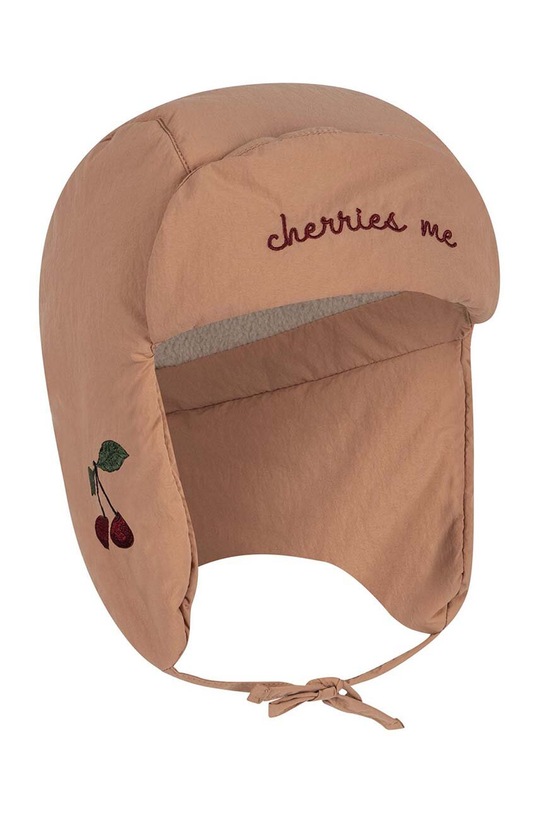 Konges Sløjd czapka dziecięca JUNO HAT KS101247 pomarańczowy AW24