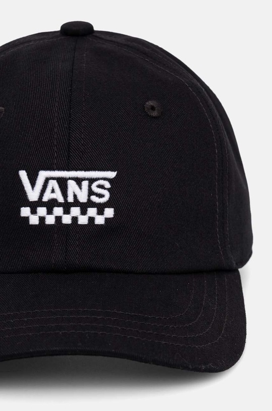 Dětská bavlněná kšiltovka Vans Court Side Curved Bill Jockey VN000J4UBLK1 černá AW24