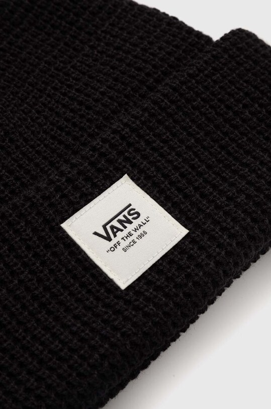 Chłopiec Vans czapka dziecięca WAFFLE CUFF BEANIE VN000J4WBLK1 czarny
