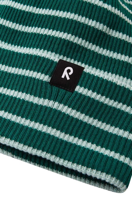 Dětská bavlněná čepice Reima Reissuun zelená 5300073B.9BYH