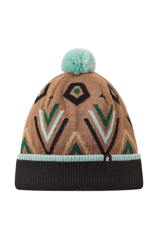 Detská vlnená čiapka Reima Koillinen 5300278B.9BYH hnedá AW24