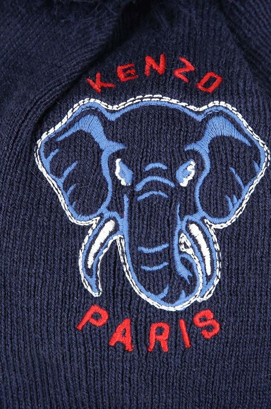 CHLAPEC Čepice s příměsí kašmíru pro děti Kenzo Kids K60608.52.54 námořnická modř