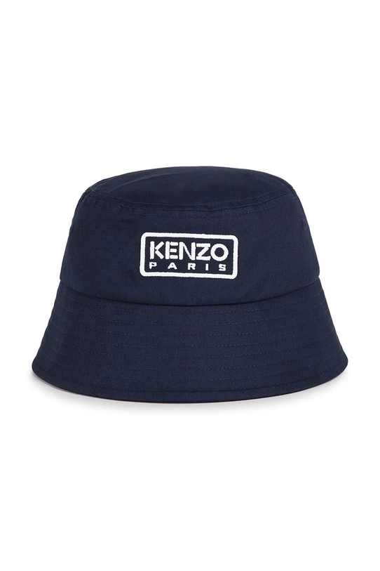 Детская хлопковая шляпа Kenzo Kids аппликация тёмно-синий K60609.50