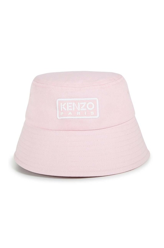 Kenzo Kids kapelusz bawełniany dziecięcy aplikacja różowy K60609.52