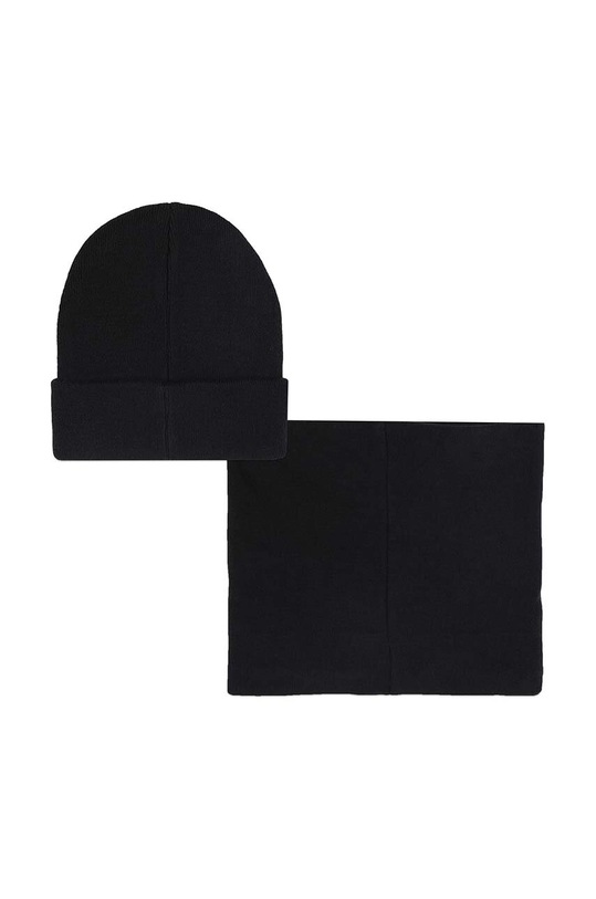 Kenzo Kids czapka i komin dziecięcy K60615.54.56 czarny AW24