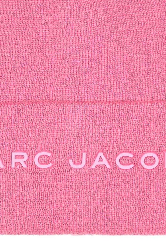 Chłopiec Marc Jacobs czapka z domieszką wełny dziecięca W60346. różowy