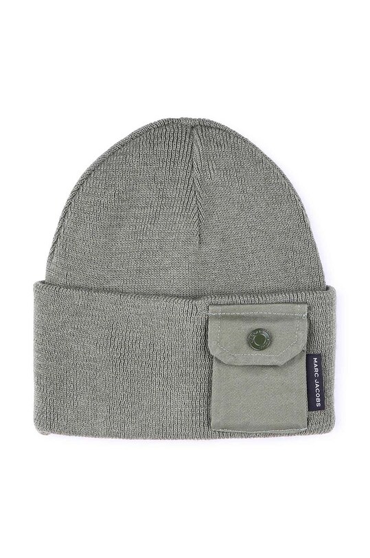 Marc Jacobs czapka z domieszką wełny dziecięca W60349. zielony AW24
