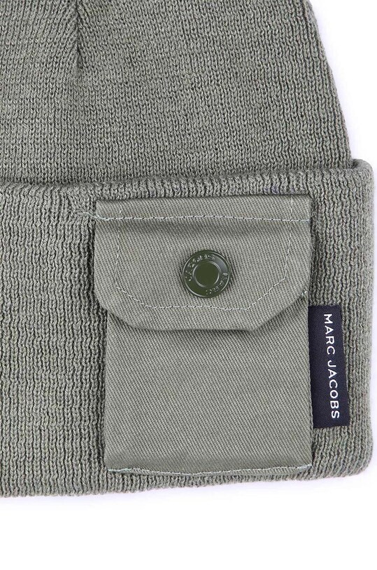 Marc Jacobs czapka z domieszką wełny dziecięca zielony W60349.