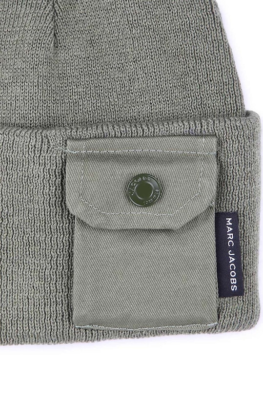 Marc Jacobs caciula din lana pentru copii verde W60349.