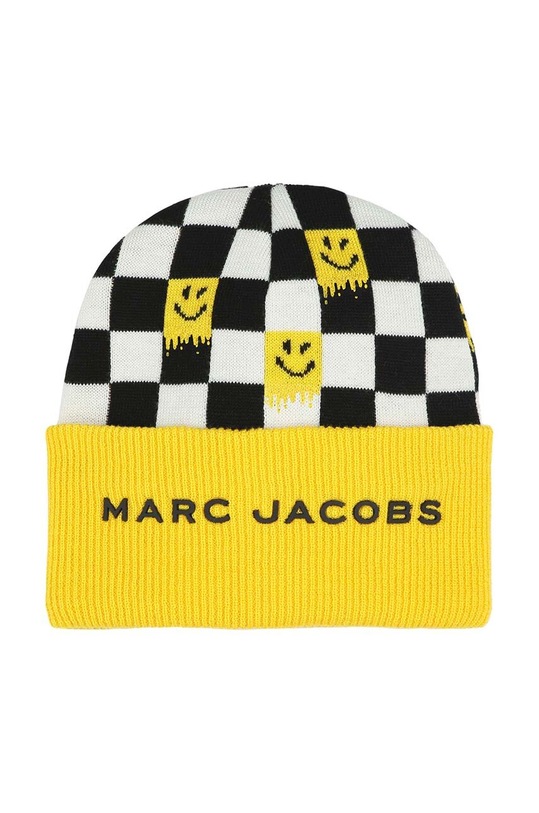 Marc Jacobs czapka z domieszką wełny dziecięca z domieszką wełny żółty W60350.