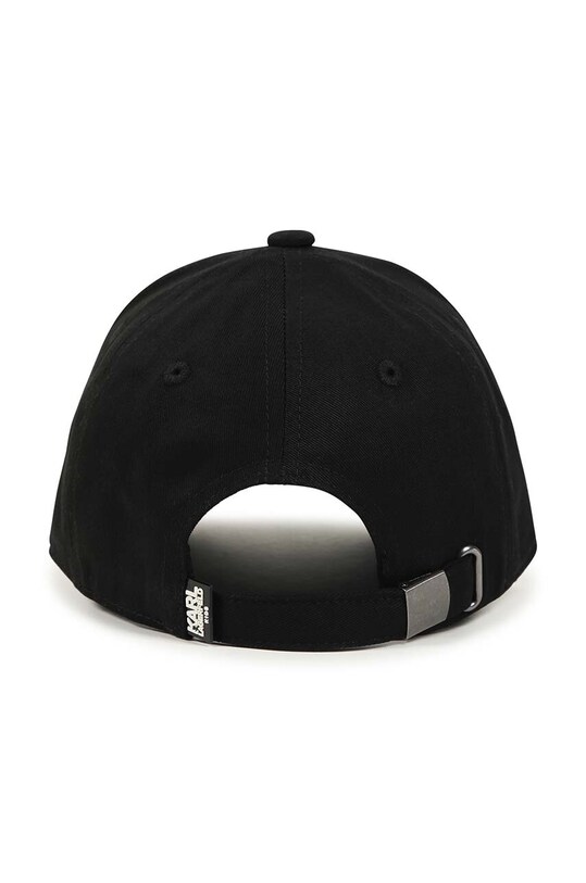 Детская хлопковая кепка Karl Lagerfeld Z30342. чёрный AW24
