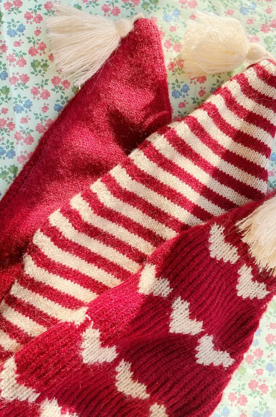 Мальчик Детская шапка с примесью шерсти Konges Sløjd CHRISTMAS KNIT HAT KS101927 красный