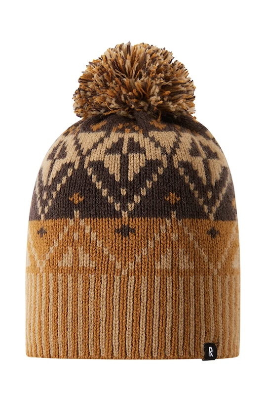 Reima czapka wełniana dziecięca Pohjoinen 5300021B.9BYH brązowy AW24