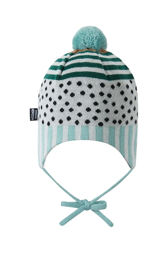 Dětská vlněná čepice Reima Moomin Yngst zelená 5300201B.9BYH