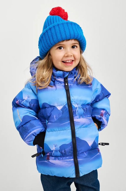 Dětská vlněná čepice Reima Topsu vlna modrá 5300227A.9BYH