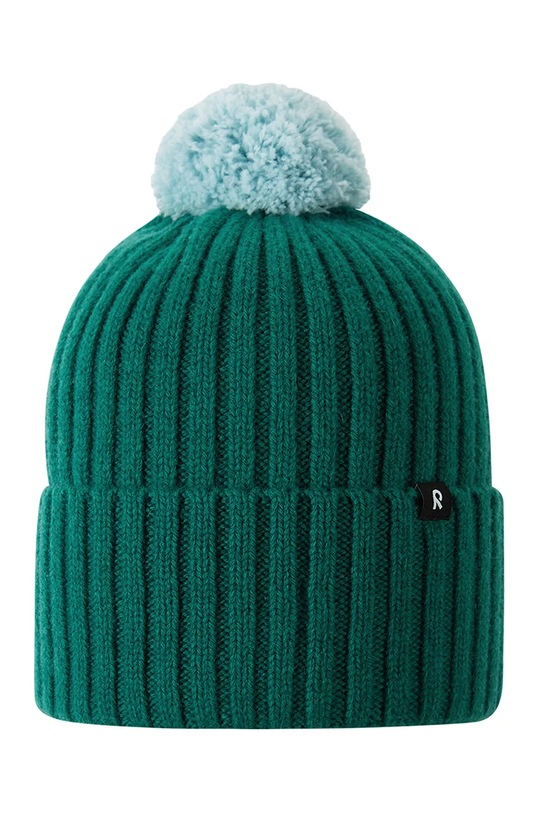 Reima czapka wełniana dziecięca Topsu 5300227A.9BYH zielony AW24