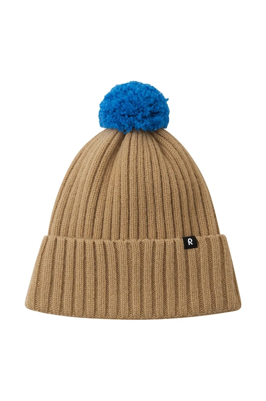 CHLAPEC Dětská vlněná čepice Reima Topsu 5300227A.9BYH hnědá