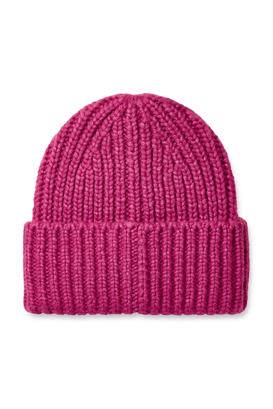 UGG czapka z domieszką wełny CHUNKY RIB BEANIE 21687. różowy AW25