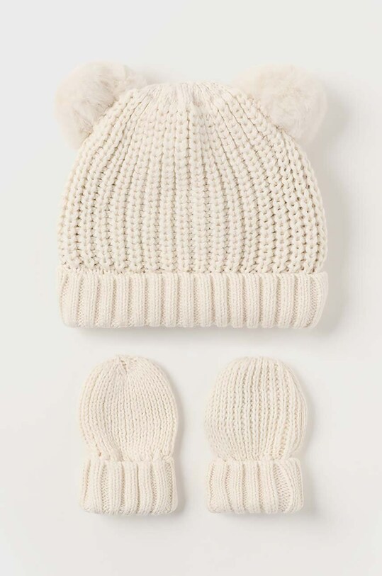 Čepice a dětské rukavice Mayoral Newborn středně silná béžová 9766.1J.Newborn.9BYH