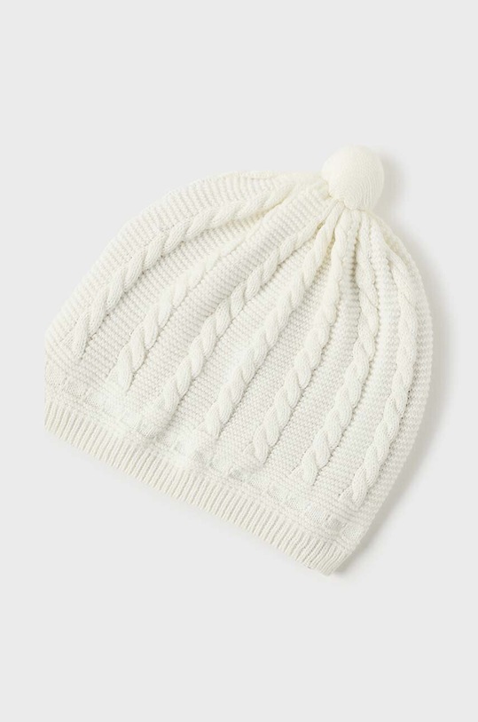 Chłopiec Mayoral Newborn czapka bawełniana dziecięca 9774.1A.Newborn.9BYH beżowy
