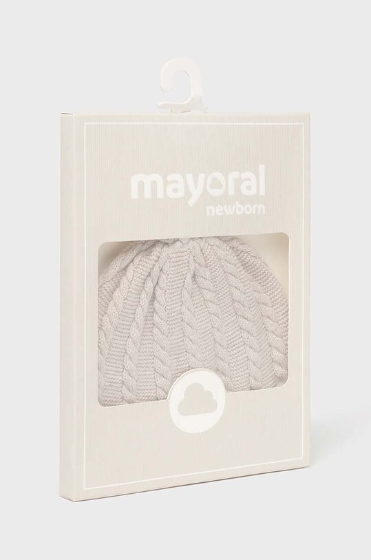 Хлопчик Дитяча бавовняна шапка Mayoral Newborn 9774.1A.Newborn.9BYH бежевий