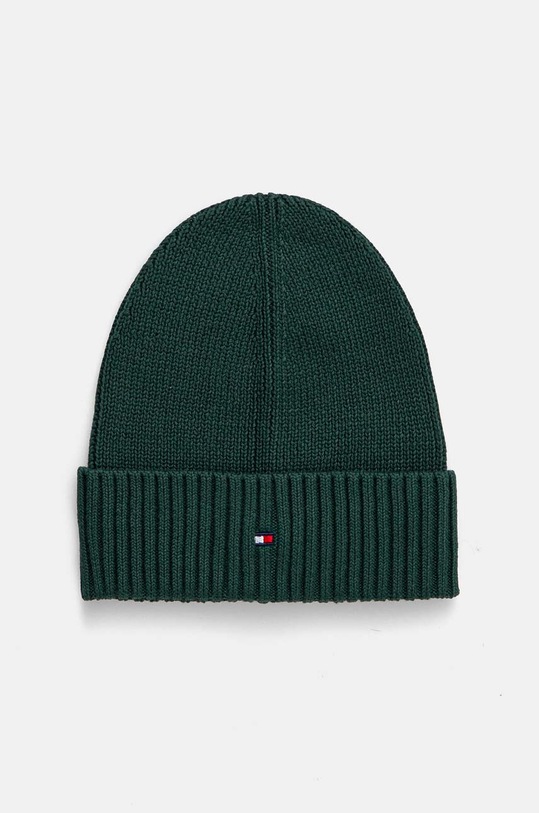 Tommy Hilfiger czapka bawełniana dziecięca bawełna zielony AU0AU01526.9BYH