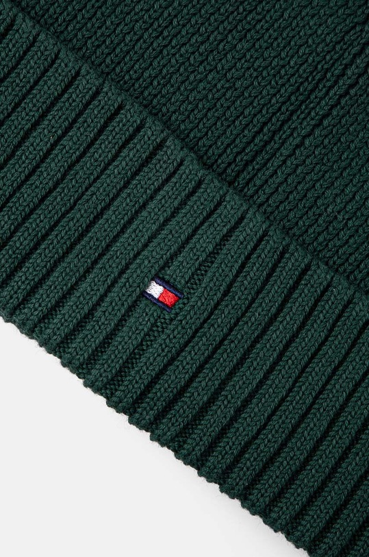 Chłopiec Tommy Hilfiger czapka bawełniana dziecięca AU0AU01526.9BYH zielony