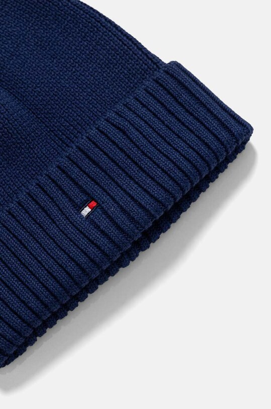 Детская хлопковая шапочка и шарф Tommy Hilfiger тёмно-синий AU0AU01937.9BYH