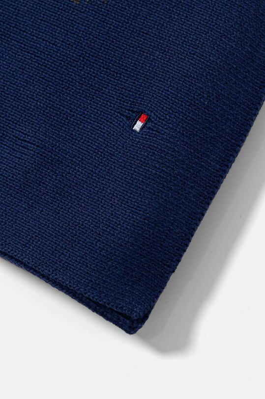 Tommy Hilfiger czapka i szalik bawełniany dziecięcy AU0AU01937.9BYH granatowy