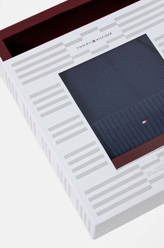 Tommy Hilfiger czapka i szalik bawełniany dziecięcy AU0AU01937.9BYH