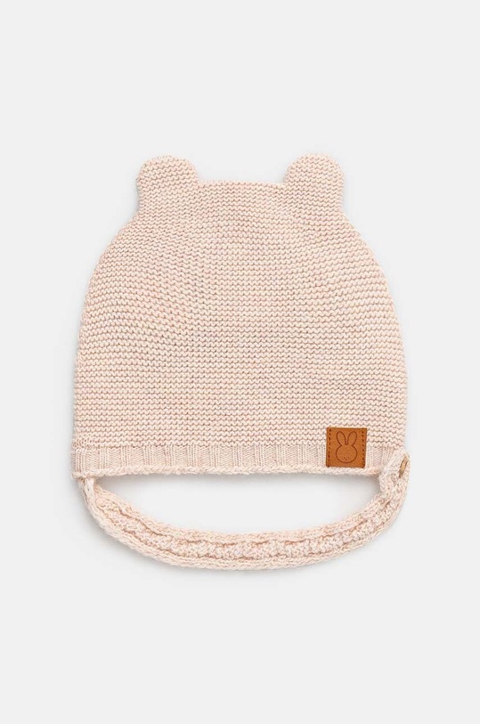 United Colors of Benetton czapka z domieszką wełny dziecięca z domieszką wełny beżowy 1032AA004.W.Seasonal