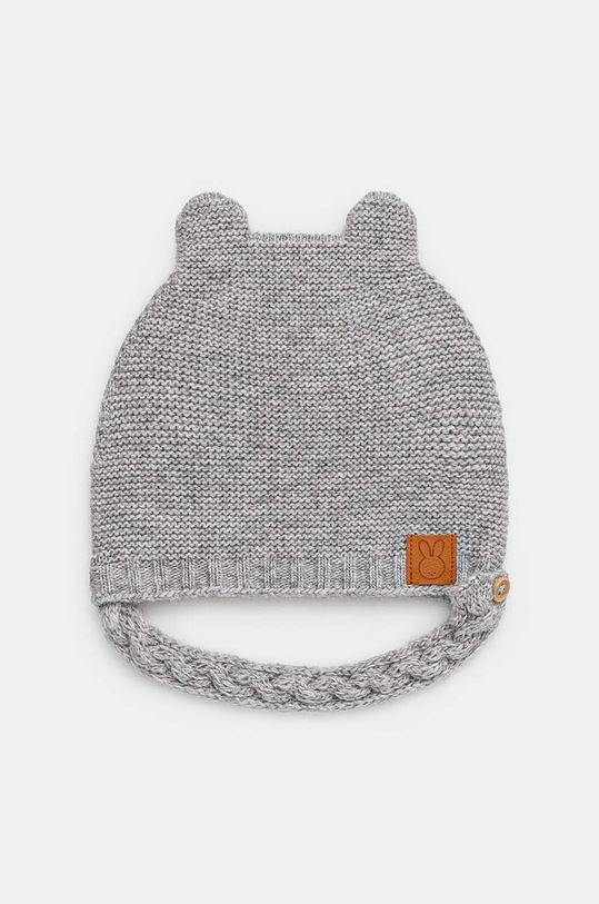 United Colors of Benetton caciula din lana pentru copii uni gri 1032AA004.W.Seasonal