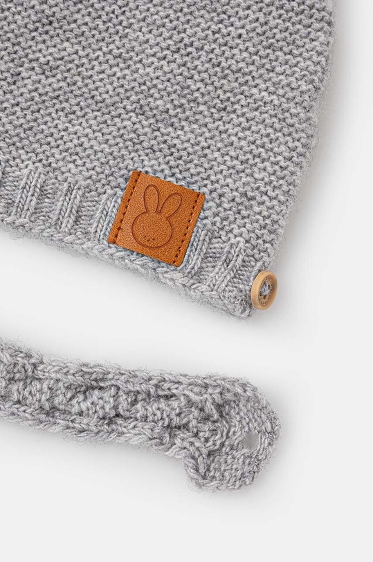 United Colors of Benetton caciula din lana pentru copii 1032AA004.W.Seasonal gri AW24