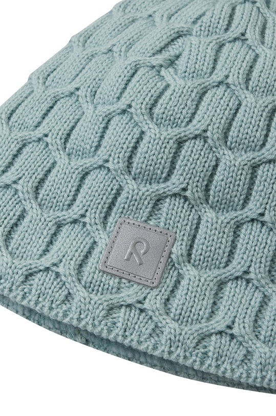 Детская хлопковая шапочка Reima Nyksund зелёный 5300066B.9BYH