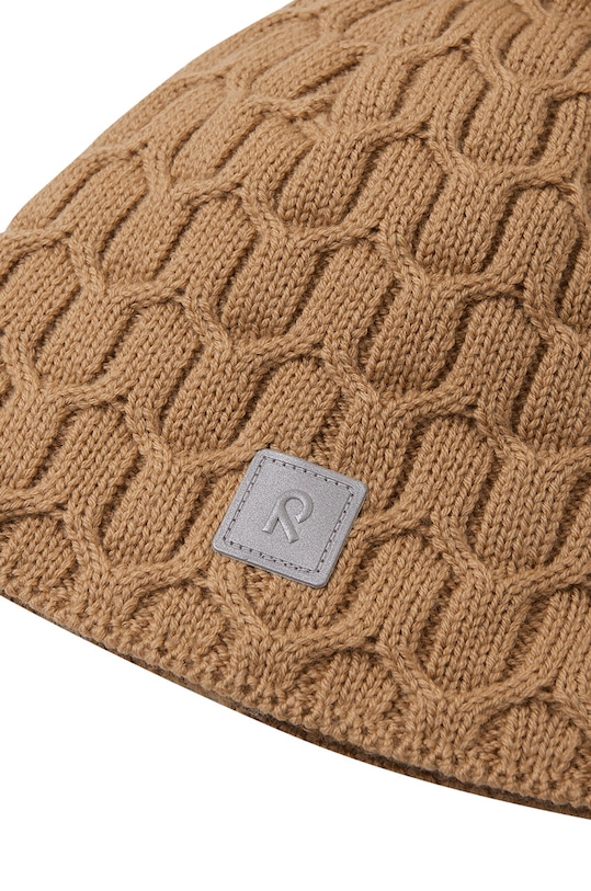 CHLAPEC Dětská vlněná čepice Reima Nyksund 5300066B.9BYH hnědá