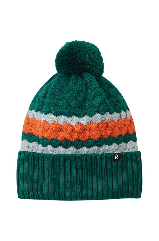 Reima czapka wełniana dziecięca Pampula 5300234A.9BYH zielony AW24